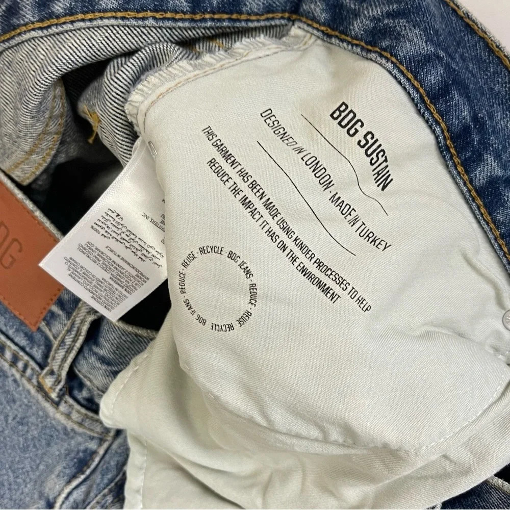 Urban Outfitters BDG Dad Jeans Womens 36 Distressed 32 in inseam Cotton - Picture 9 of 14